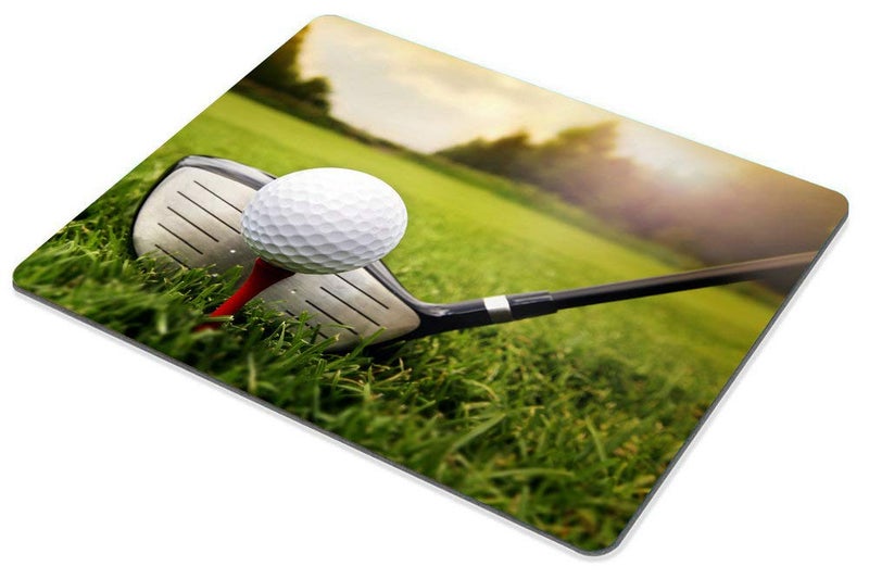 Smooffly Customized Rectangle Non-Slip Rubber Mousepad Gaming Mouse Pad Golf Course Golf Club and Ball - Image 4